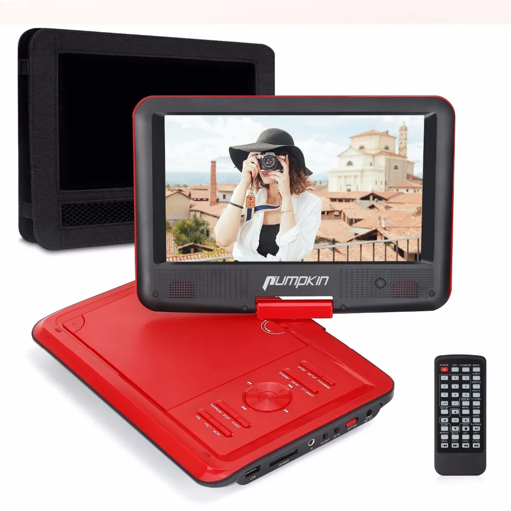 

Pumpkin 9 Inch Car DVD Player Headrest Portable Adjustable Angle Car Monitor 800*480 LED Backlight Digital HD Screen With Holder