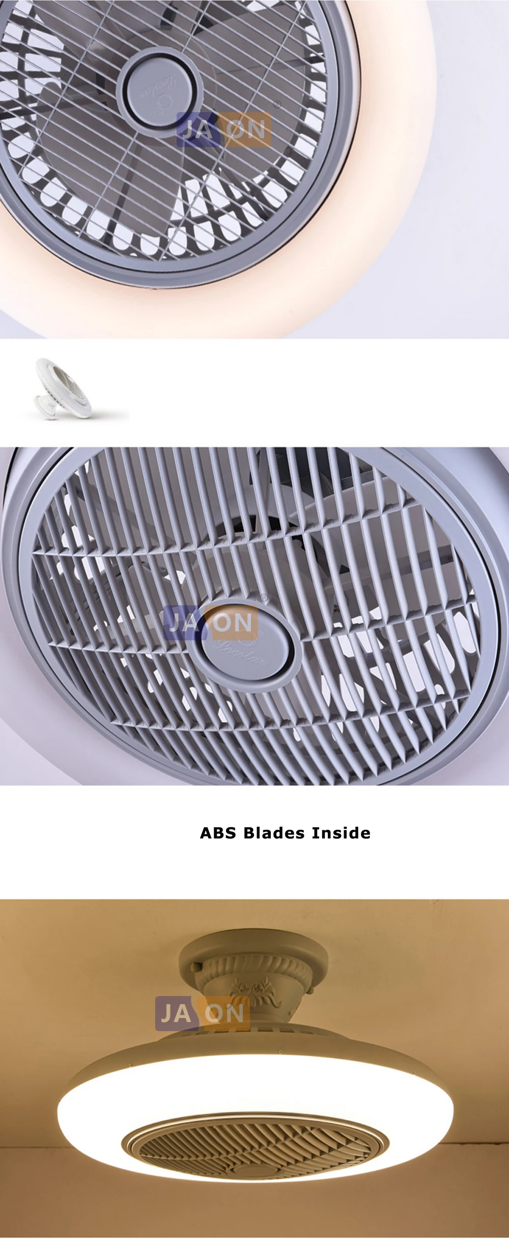 Светодиодный постмодерн сплав Акрил ABS белый серый синий зеленый потолочный вентилятор. светодиодный индикатор. светодиодный свет. потолочных светильников. светодиодный потолочный светильник. для фойе