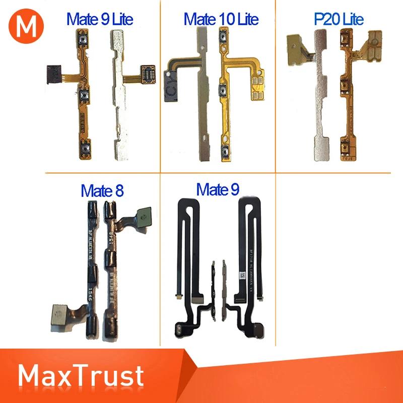 10PCS/Lot Top Quality For Huawei Mate 9 Lite/Mate 10 Lite/P20 8/Mate Volume Side Button Key Power On Off Flex Cable | Мобильные