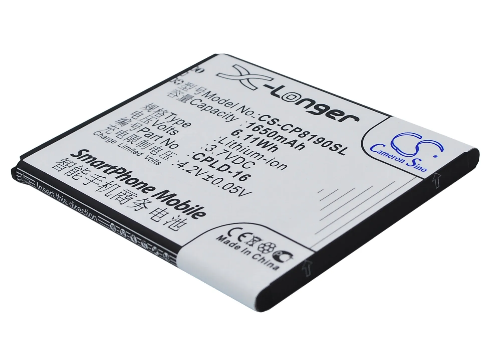 CPLD 16 батареи Cameron Sino 1650mAh Для Coolpad 8190 8190Q|Аккумуляторы для мобильных телефонов| |