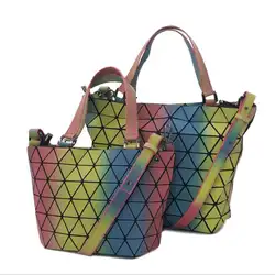 Модные Для женщин ведро Сумочка геометрический алмаз сумка Радужная Сумочка для Для женщин Crossbodybag sac основные femme женские сумочки