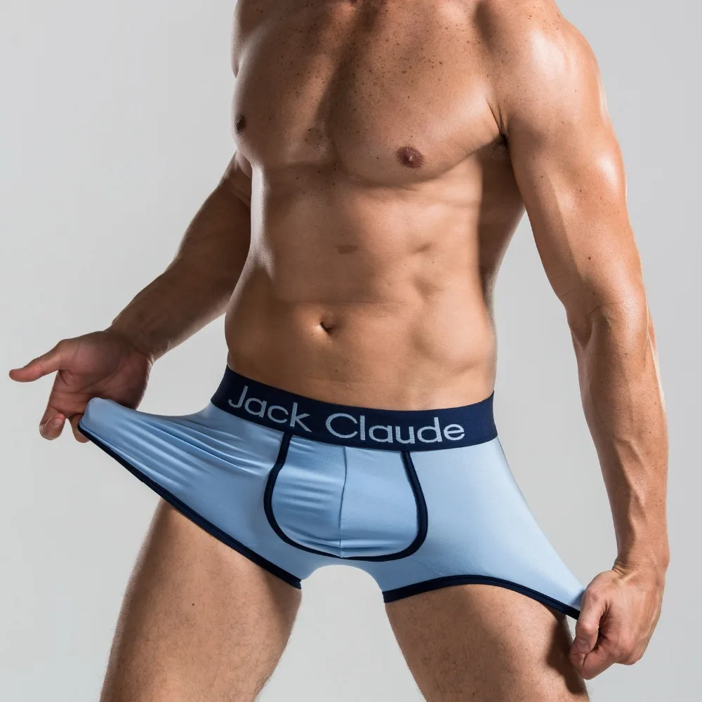 

6 color Breathable Comfort Soft Spring Waist Large Size U Convex Pure Color Men boxers underwear hombre cueca Men shorts