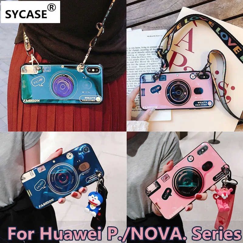 Sycase Blu-Ray Ретро камера мягкий чехол для мобильного телефона Huawei P9 P10 P20 рlus Lite PRO NOVA 2 s