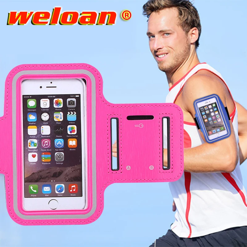 

weloan Running Armbend Bag Case Cover Running armbend Universal Waterproof Sport mobile phone Holder Outdoor Sport Phone Arm pou