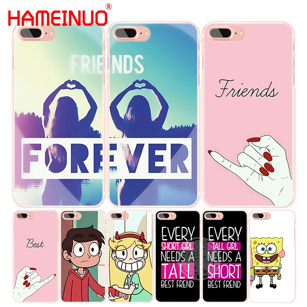 

HAMEINUO best friend forever lovers couple cell phone Cover case for iphone 4 4s 5 5s SE 5c 6 6s 7 8 X plus