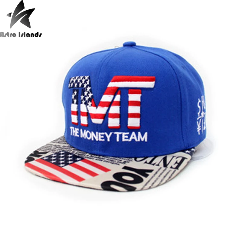 

2016 New Arrival Autumn Unisex Letter Baseball Caps The Money Team Hat Adjustable Character Casual Street Style Hip-Hop MT98