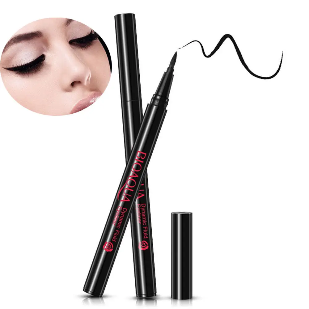 Women's Eye Makeup Cool Black Eyeliner Pen Long Lasting Waterproof Eye