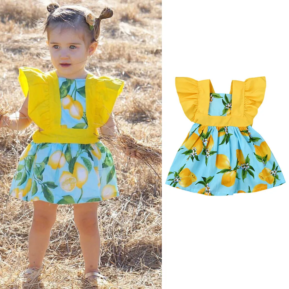 MUQGEW Newborn Baby Boy Girl Clothes Toddler Baby Kids Girls Lemon