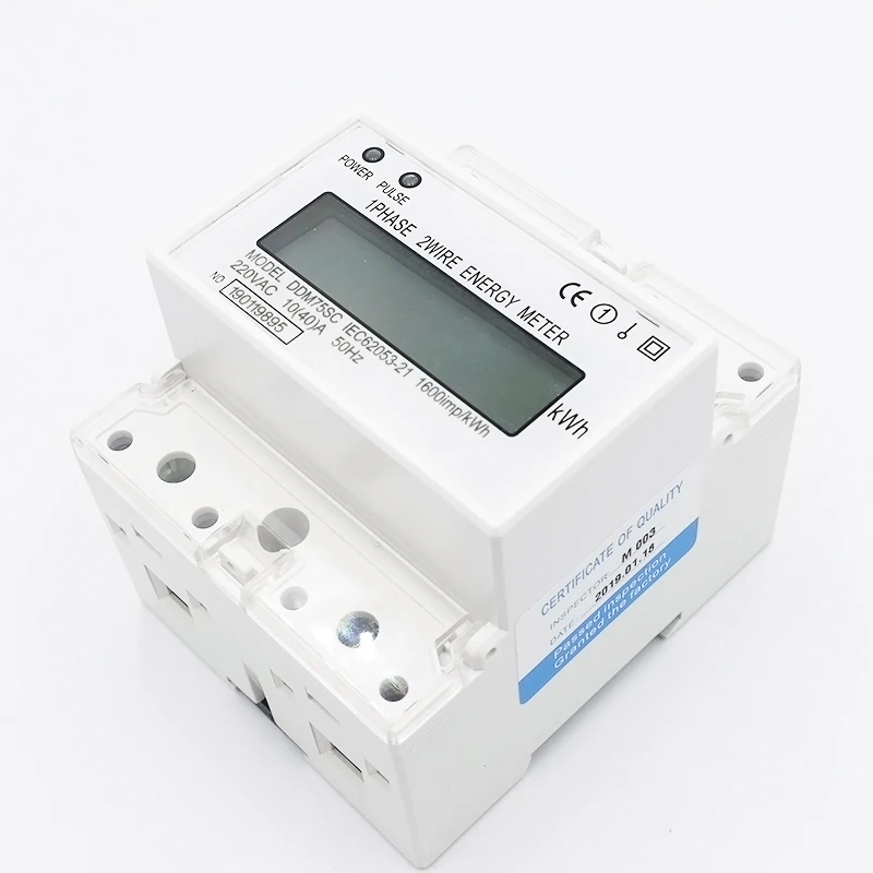 ЖК-дисплей жидкокристаллический дисплей прибора ac 220 V 230 V 50 Гц 60 Гц 5-80a однофазный ваттметр питания измеритель мощности 35 направляющей