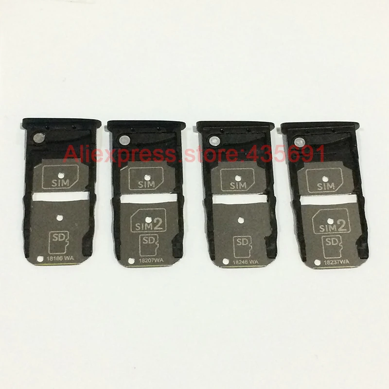 

10Pcs/lot Original Single Dual Nano Sim Card Tray Holder Socket Micro SD Card Slot Tray For Motorola Moto Z3 Z3 Play XT1929