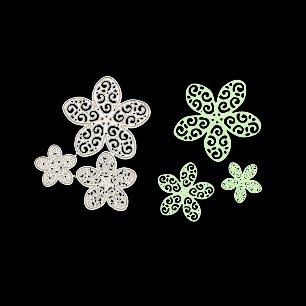 2 Swag Floral Cutting Die Card Making Scrapbooking Home Decor Craft Embossing
