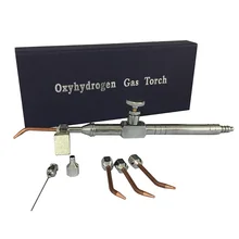 HHO – Mini pistolet de soudage à eau avec 5 pièces, outil avancé de soudage à la torche à oxygène et à gaz, avec 5 buses de sélection, pare-balles