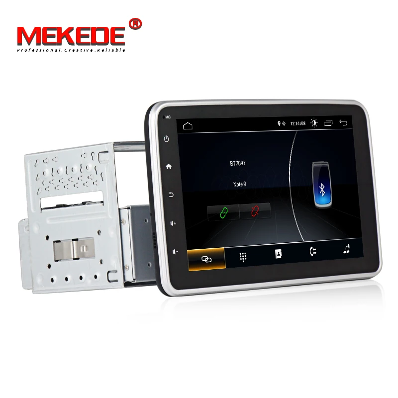 Clearance MEKEDE  Single 1 DIN 8" Android 9.0 Universal Car Radio Stereo Quad Core Head Unit GPS Navigation Support Steering Wheel 5
