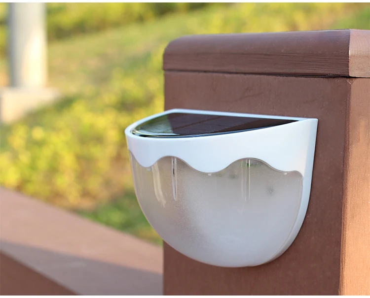 DE.SOUL Solar Light Sensor Recharge LED Solar Lamps Outdoor Garden Lamp Decoration Night Security Fence Wall Light 05