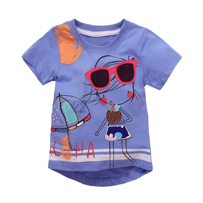 Onlybabycare Cartoon Light 100% Cotton Toddler Baby Boys Girls Kids Short Sleeve T Shirt Top Tee Clothes 2-6 T