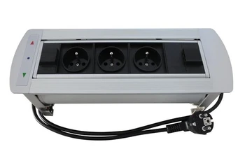 

2019 New 3.5 Flipping Electric Socket with three French power for High Class Conference Table