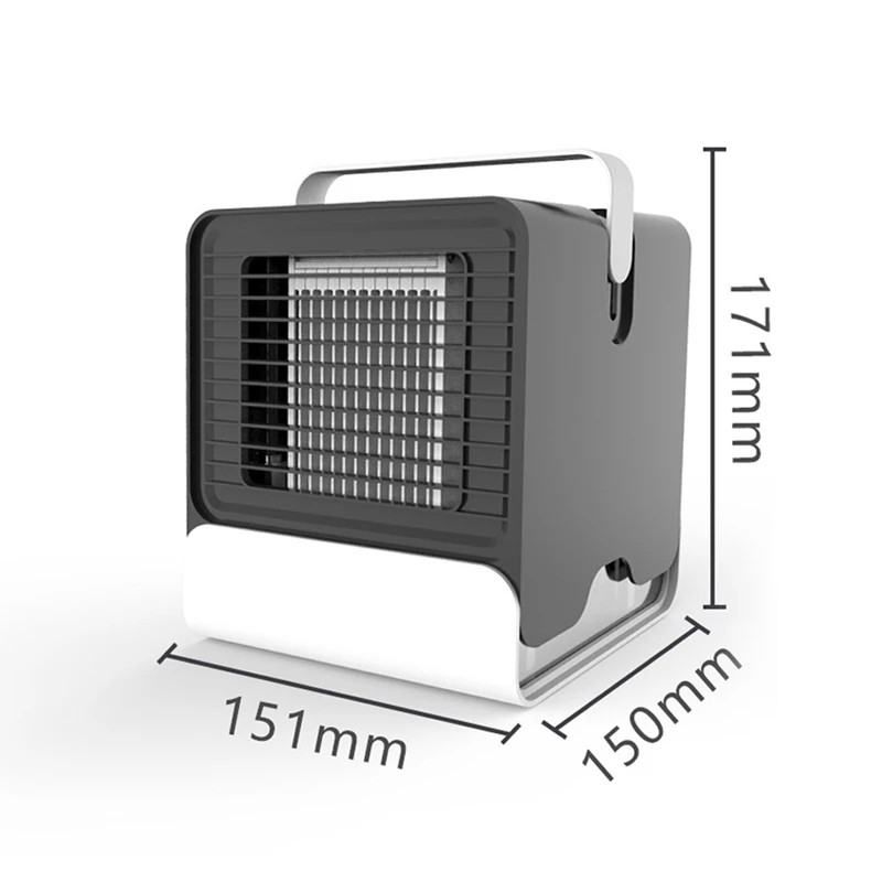 Портативный мини USB кондиционер увлажняюший очиститель отрицательный ионный вентилятор охладитель воздуха вентилятор с ночным освещением для офиса