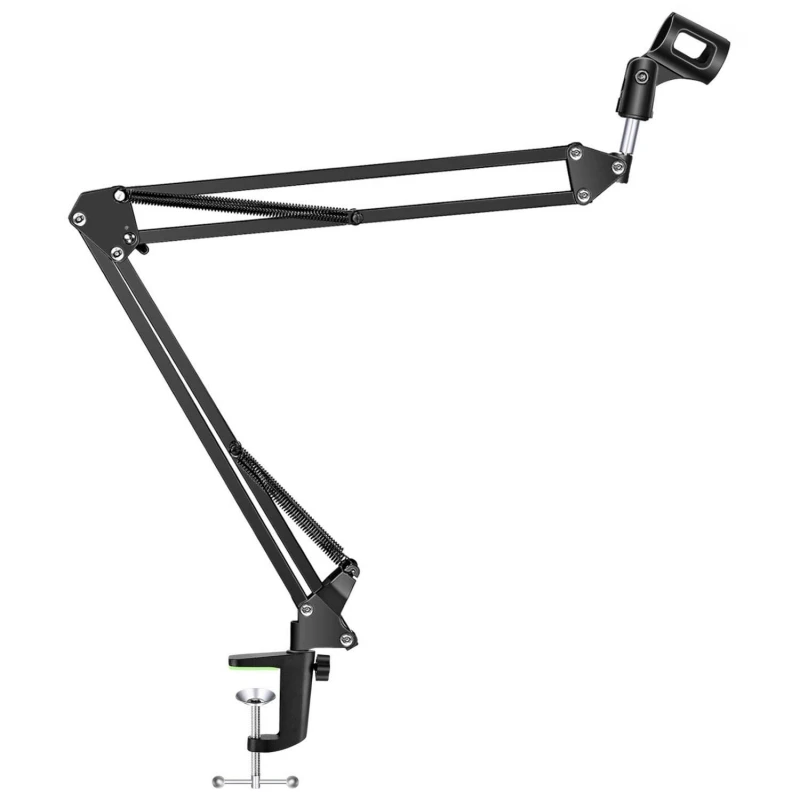 

Professional Adjustable Microphone Suspension Arm Stand Compact Mic Stand for Radio Broadcasting Voice-Over Sound Studio Stages