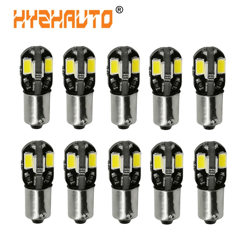 HYZHAUTO 10 шт. T11 ba9s 5630 Светодиодный светильник canbus без ошибок T4W h6W светодиодный светильник для чтения внутри автомобиля источник света белый 6000K 12v