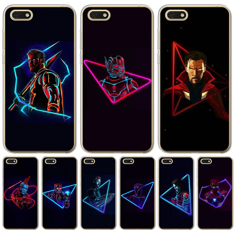 

For Huawei Honor 7A Pro 8 8 Lite 8X 9 10 Nova 2 Plus 3 3i Y5 II Y6 Y3 2017 Y5 Prime 2018 Y6 Iron Man Marvel Hero Cover case Cool