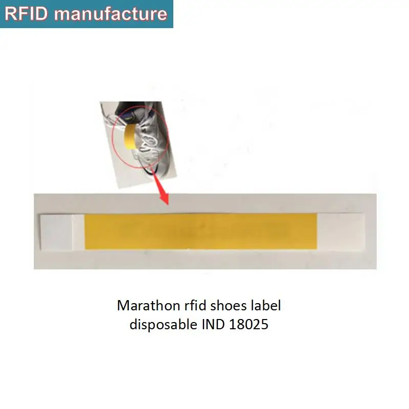 UHF RFID бирка для обуви этикетка epc gen2 rfid пассивные спортивные Спортсмены
