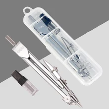 Compass Students Use Drawing Tool Metal Stainless Steel Compass Examination To Draw Industrial Drawing Ruler Set bowknot owl print draw diamond drawing