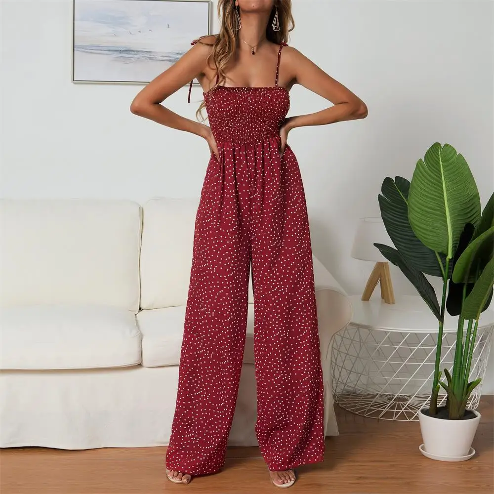 

Spring and Summer 2019 New Amazon eaby Explosion Wih Sell Wave Point Band to Solicit Broad-legged Couplet Pants