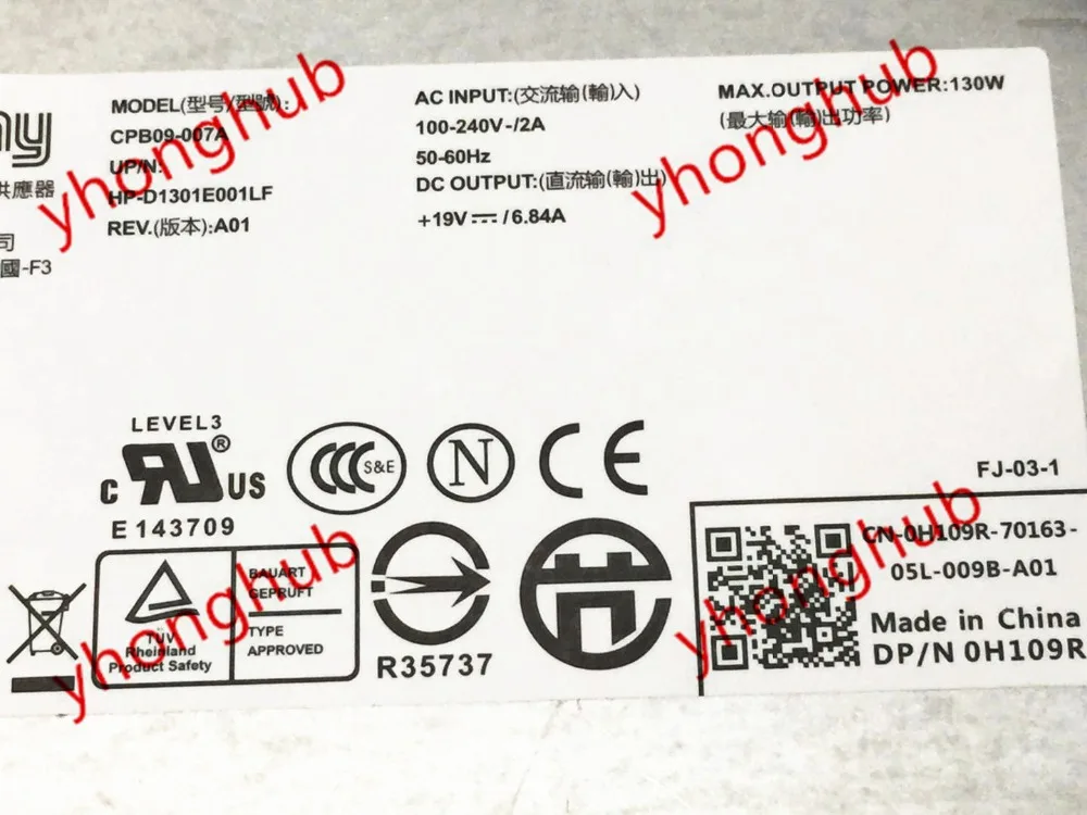 Chicony CPB09 007A блок питания сервера 130W PSU D1301E001LF 100 240V 2A 50 60Hz|server power supply|power supply psuserver psu |