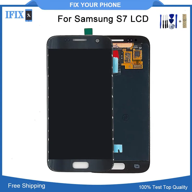 5 1 дюймов без битых пикселей супер OLED для SAMSUNG S7 G930A G930F G930 ЖК-дисплей кодирующий
