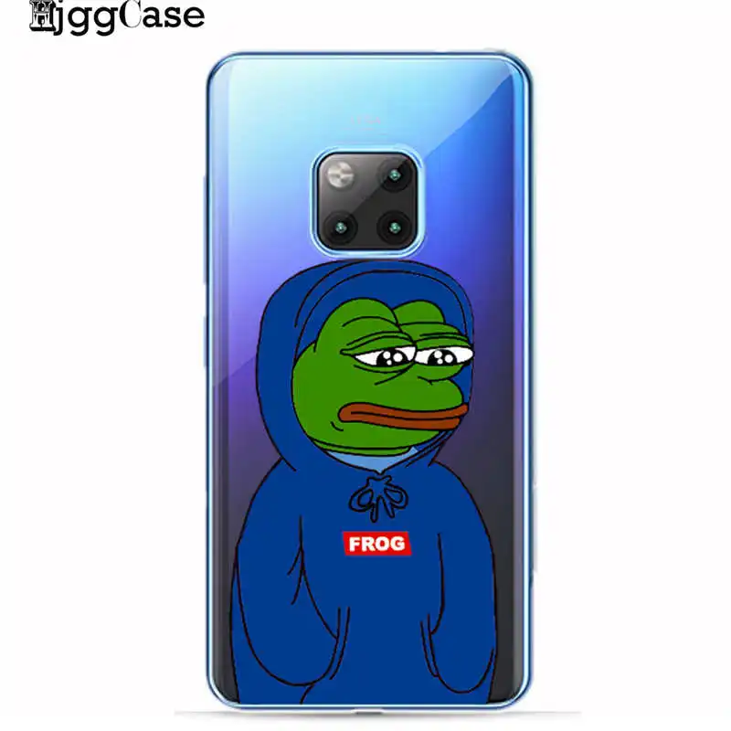 Чехол для Huawei Mate 20 Lite с пепэ мемами грустная лягушка мягкий ТПУ чехол телефона P20