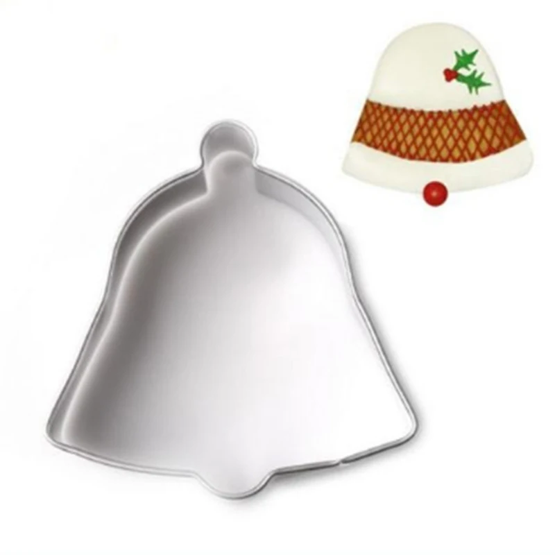 

1PC Stainless Steel Cake Mould Christmas Jingle Bells Shaped Pastry Cookie Cutter Cake Biscuit Baking Tool Mold Bakeware Tools