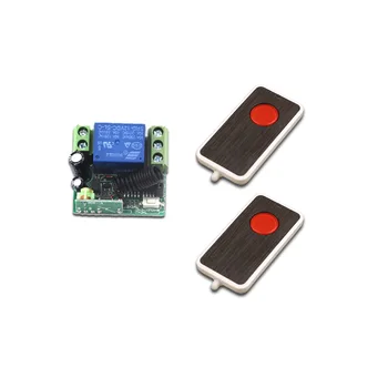 

DC 12V 10A Wireless Relay RF Remote Control Switch Wireless Heterodyne Receiver Remote Controller Switch System 315/433MHz
