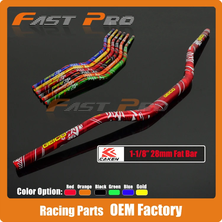 Мотоцикл для мотокросса, алюминиевый 1 1/" 28 мм, руль, ручной стержень, для тюбик баночка для CR125 CR150 CR250 CR500 CRF230 CRF250 CRF450 CRF250R красный