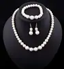 Pearl Silver Plated Jewelry Set