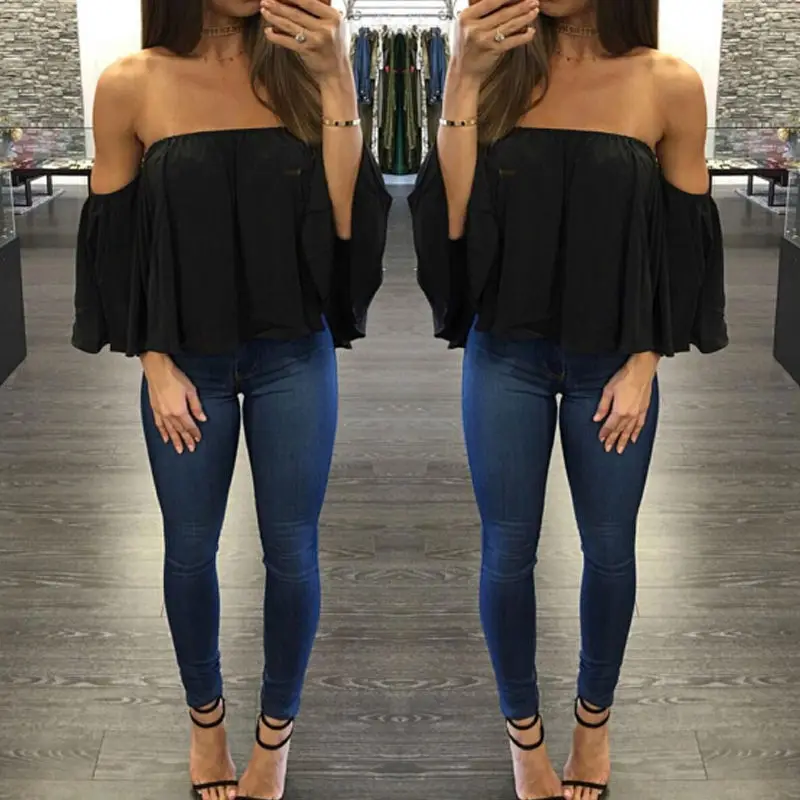 Шифоновое кимоно Blusas Feminina сексуальные с открытыми плечами женские блузки Повседневная рубашка Плюс Размер Camisas Mujer с коротким рукавом женские топы