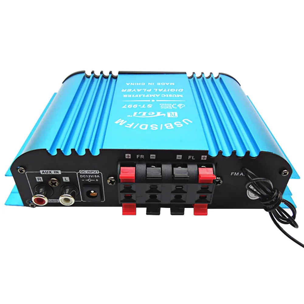 Aiyima12V 4 CH HIFI Car Power Amplifier FM Radio Stereo Audio Music Player Support SD USB MP3 DVD Input For Auto Computer Home