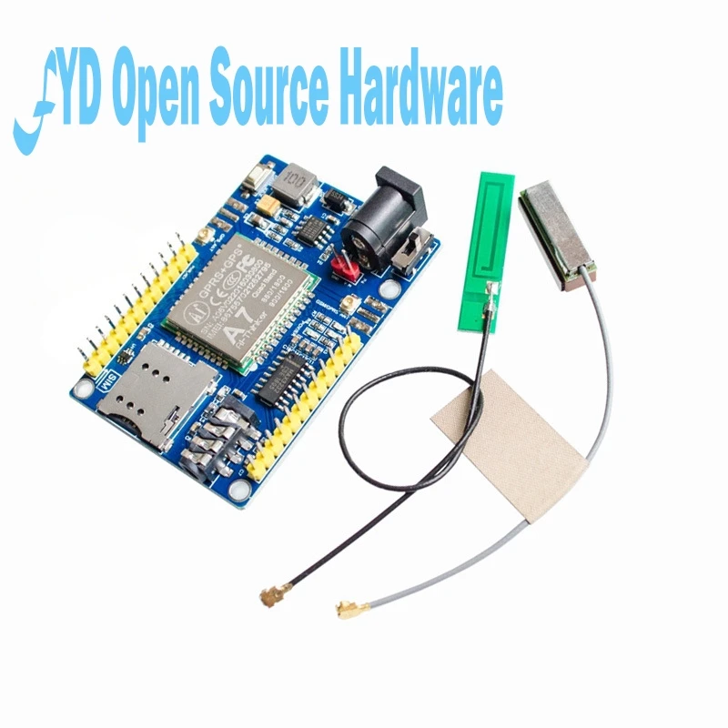 

5PCS A7 GSM GPRS GPS 3 In 1 Module Shield DC 5-9V Wireless Module for STM32 51MCU Support Voice Short Message Universal