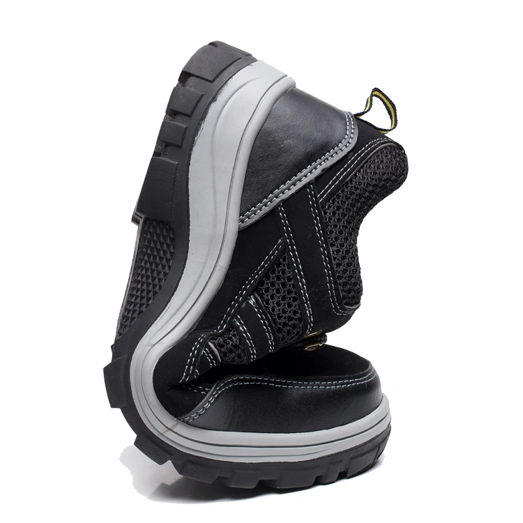 2018 safety shoes men's summer bot with steel toe and sole - puncture breathable lightweight casual work shoes safety boots 5