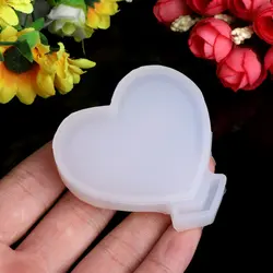 JAVRICK прозрачный силиконовый форма для кулонов смолы любящее сердце DIY ювелирных изделий инструмент помадка торт новый