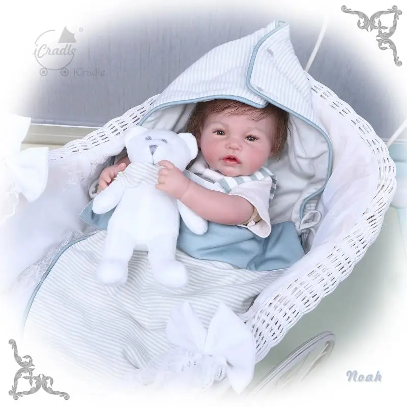 

52cm Silicone Reborn Baby Dolls Baby Alive Realistic Boneca boutique reborn handmade Doll modeling Reborn Birthday Christmas
