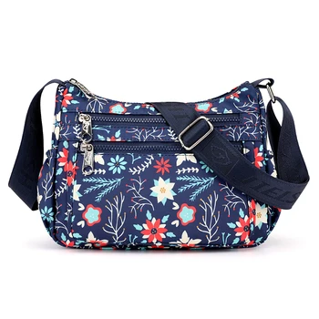

Hot Sale Feminina Women Shoulder Bag Casual Flower Stars Pattern Bag Nylon Waterproof Handbag Crossbody Bag Bolsos Sac a Main