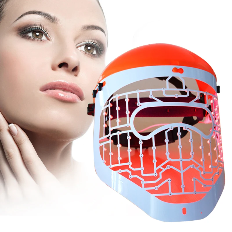 

3 color light therapy Facial Mask Photon LED Skin Rejuvenation PDT wrinkle Acne Remover Skin Care anti aging Facial massager