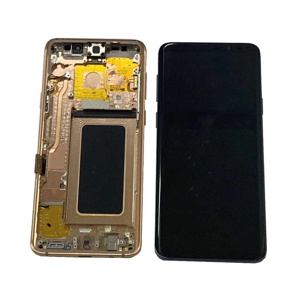 

Original AMOLED Replacement for S9 LCD display Touch screen tablet with frame S9 plus LCD display G960 G965 with frame