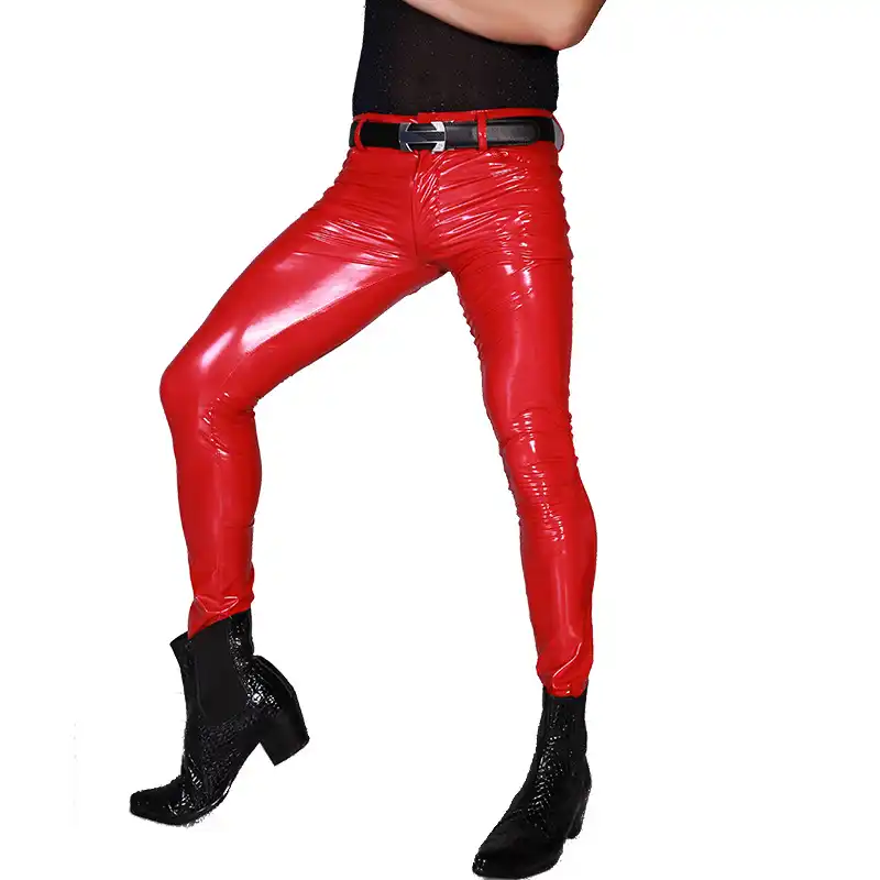 pvc skinny trousers