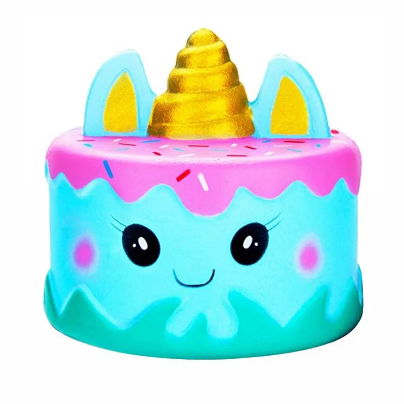 

Funny toys Slow Rising Fun new anti-stress squeeze Kawaii Cartoon Cake Cream Scented Stress Reliever squishi PAUGO5