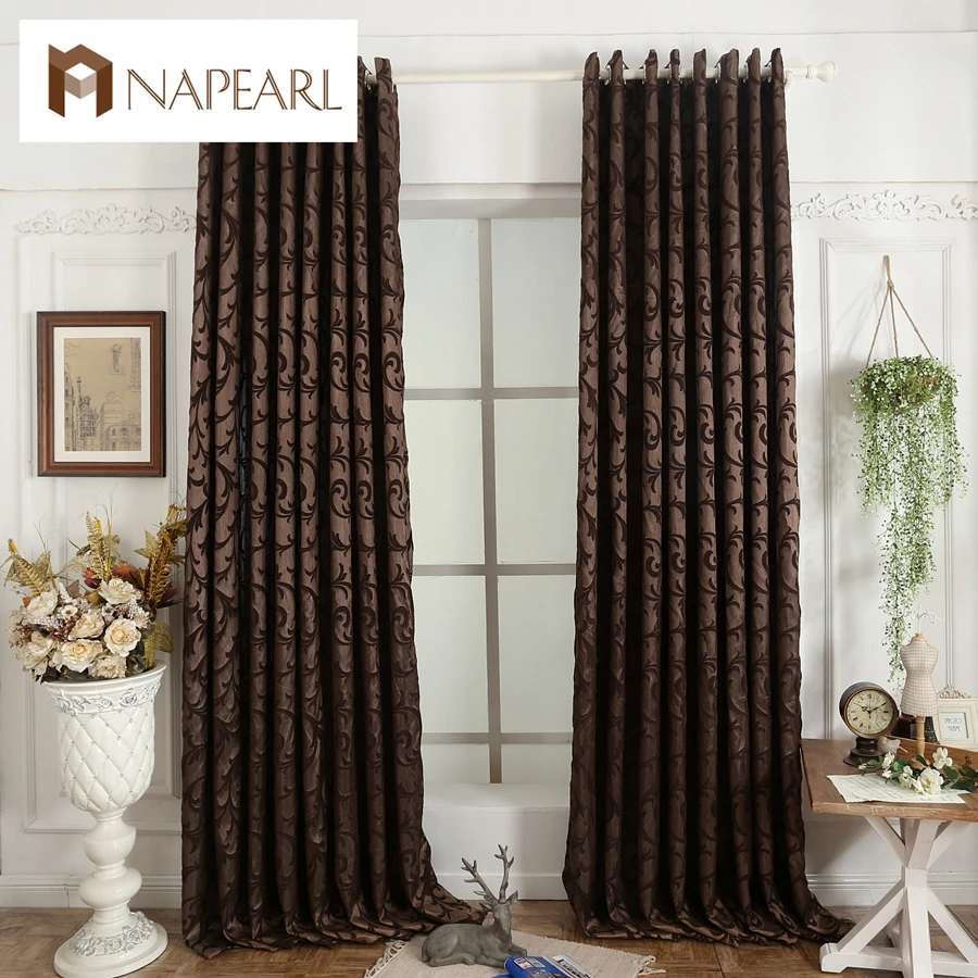 Jacquard curtains modern kitchen curtains design