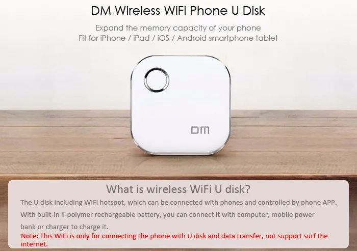 DM wifi USB флеш-накопители WFD015 32GB wifi для iPhone/Android/PC смарт-флешка карта памяти Usb