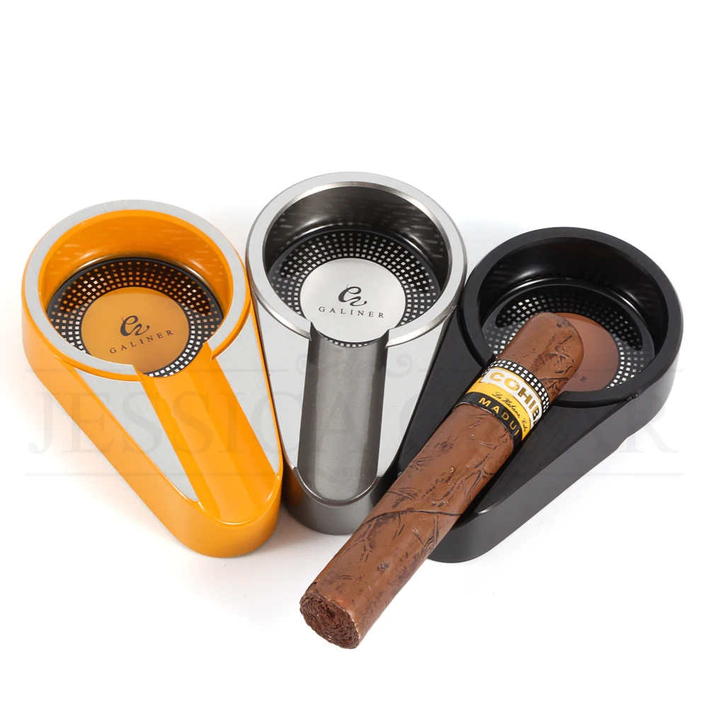 GALINER Mini Metal Pocket Cigar Ashtray 
