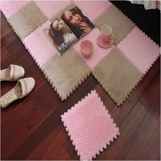 

16pcs cushion mat Eva foam puzzle mat bedroom windows and plush baby crawling mat surface