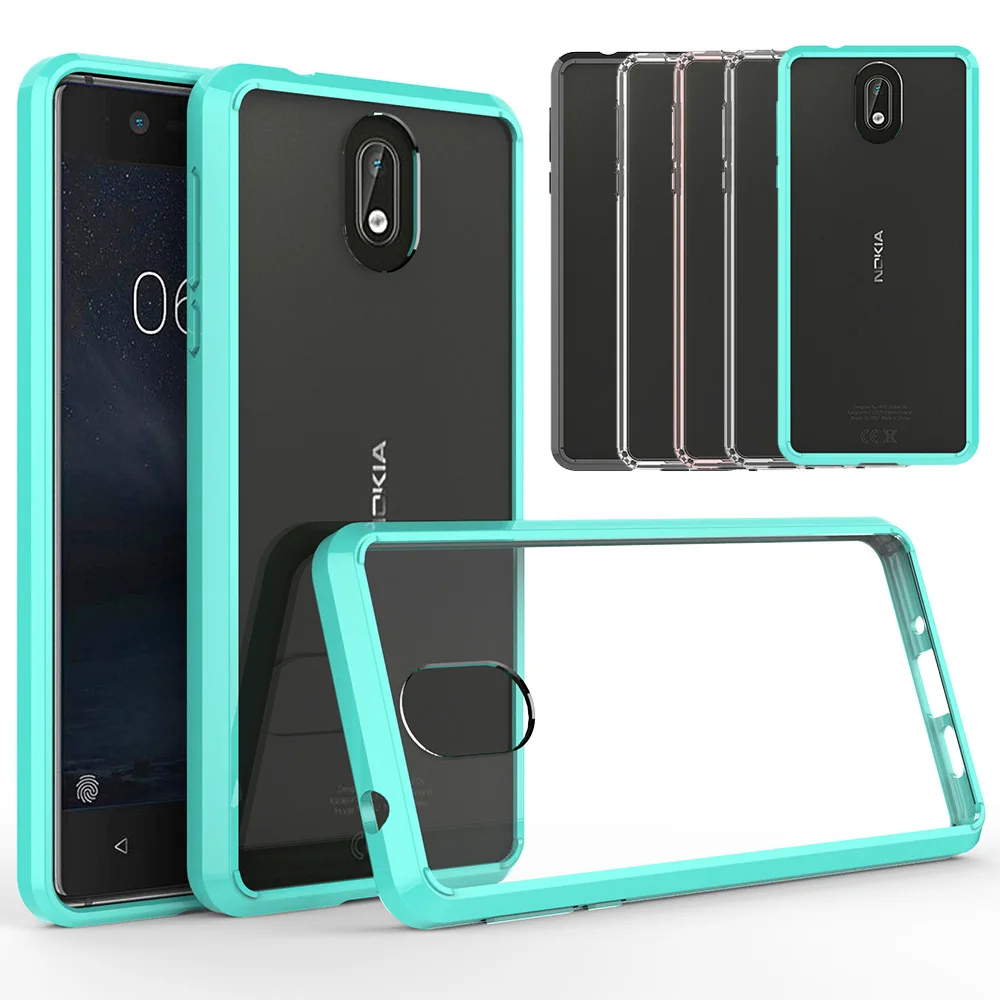 

For Nokia 3.1 2018 Case Ultra Slim Transparent Clear Case Anti Drop Soft TPU Edge Hard Back Cover For Microsoft Nokia 3.1 (2018)